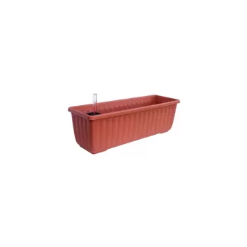 Ghiveci cu sistem auto-udare maro, lungime 40 cm Siesta - Plastia imagine