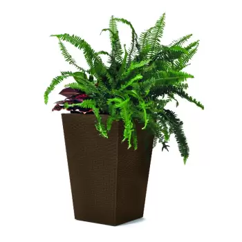 Ghiveci de gradina Keter Kind, inaltime 44 cm, maro imagine