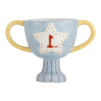 Ghiveci decorativ din ceramica pictata manual Trophy - Bloomingville Mini imagine