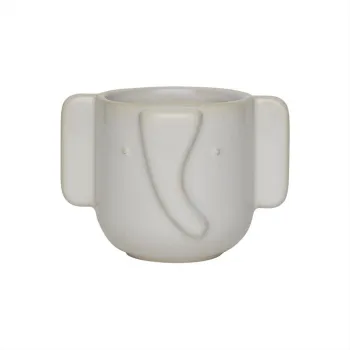 Ghiveci decorativ din gresie handmade o 9 cm Elephant - OYOY Mini imagine