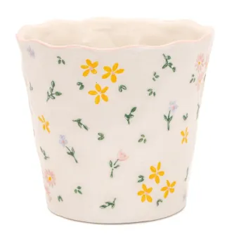 Ghiveci decorativ din gresie o 11 cm Ditsy Floral - Sass & Belle imagine
