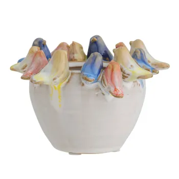 Ghiveci decorativ din gresie o 12,5 cm Eanna - Bloomingville imagine