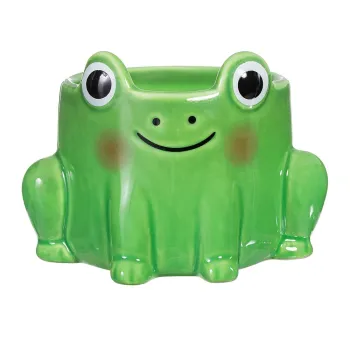Ghiveci decorativ din gresie pictata manual Frog - Sass & Belle imagine