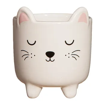 Ghiveci din piatra pictat manual o 7,5 cm Cat - Sass & Belle imagine