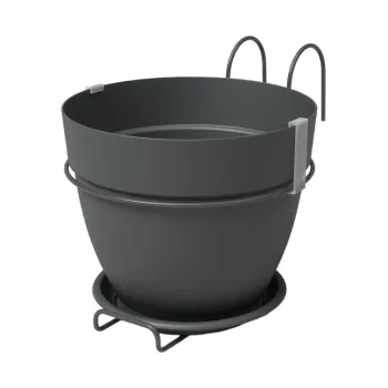 Ghiveci din plastic reciclat de agatat / de perete o 20 cm Capri - Artevasi imagine