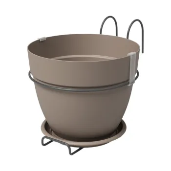 Ghiveci din plastic reciclat de agatat / de perete o 20 cm Capri - Artevasi imagine