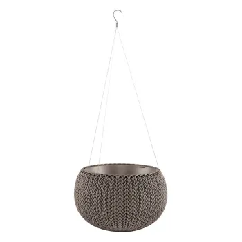 Ghiveci din plastic suspendat si de perete o 28 cm Cozy - Keter imagine