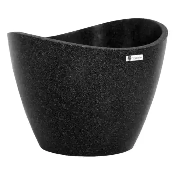 Ghiveci Grapano Rondi, o 23,3 cm, negru imagine