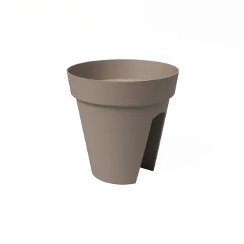 Ghiveci pentru balustrada din plastic reciclat de agatat / de perete o 30 cm Capri - Artevasi imagine