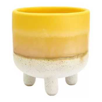 Ghiveci Sass & Belle Bohemian Home Mojave, o 7,5 cm, alb - galben imagine