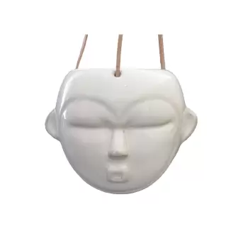 Ghiveci suspendat PT LIVING Mask, inaltime 15,2 cm, alb imagine