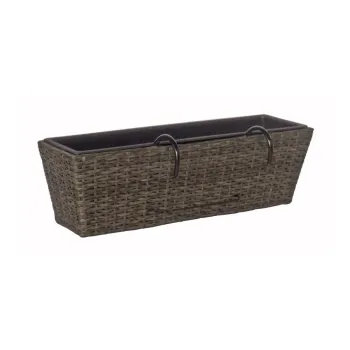 Ghiveci suspendate pentru flori ADDU Balcony Box, gri inchis imagine