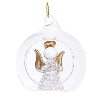 Glob de Craciun din sticla Angel - Dakls imagine