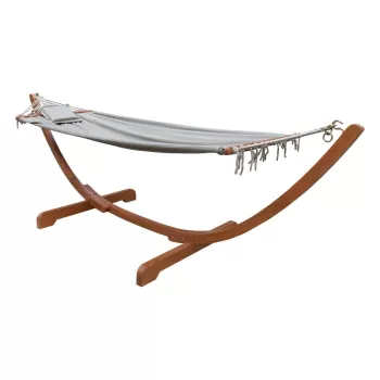 Hamac de gradina, constructie lemn de eucalipt Madeira - Garden Pleasure imagine