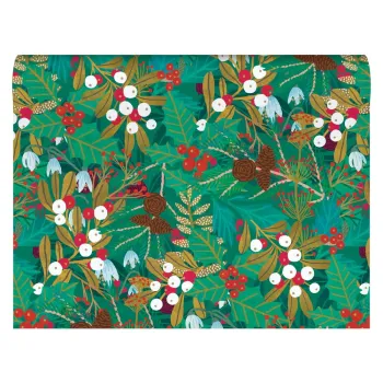 Hartii de impachetat 5 buc. 69,5x48,5 cm cu model de Craciun Winter Foliage - Roger la Borde imagine