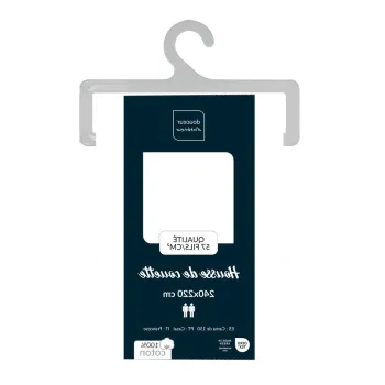 Husa de pilota alba din bumbac pentru pat dublu/extinsa 240x220 cm Lina - douceur d'interieur imagine