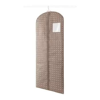 Husa de protectie pentru haine de agatat Compactor Dots, 137 cm, bej imagine