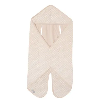 Husa de protectie pentru scaunul auto de copii bej din bumbac 73x82,5 cm Frosty Almond - Roba imagine