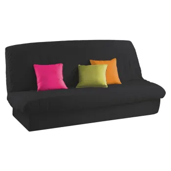 Husa neagra elastica pentru canapea cu 3 locuri Essentiel - douceur d'interieur imagine