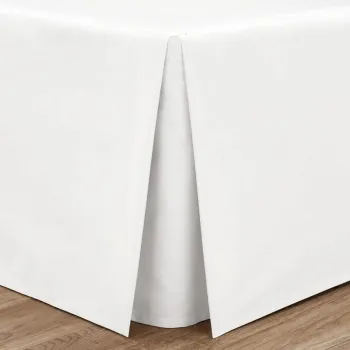 Husa pentru cadru de pat alba din bumbac percale 90x190 cm Easy Iron Percale - Catherine Lansfield imagine