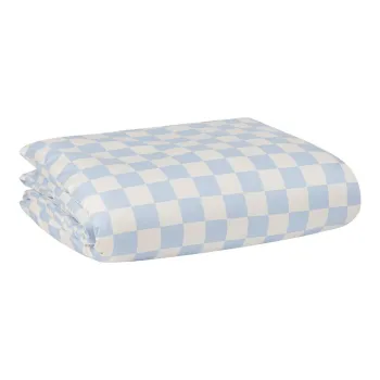 HusAde pilotAalbastru-deschis/crem din bumbac satinat pentru pat de o persoanA140x200 cm Plu aEURnoo.ma imagine