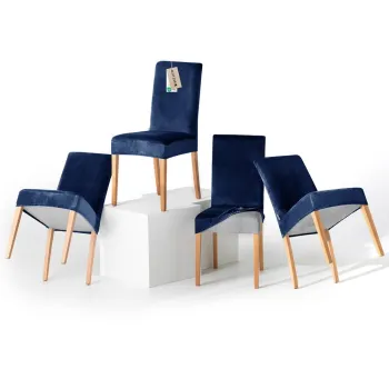 Huse albastre 4 buc. elastice pentru scaun 48 cm Sento - Restilo imagine