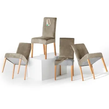 Huse grej 4 buc. elastice pentru scaun 48 cm Sento - Restilo imagine