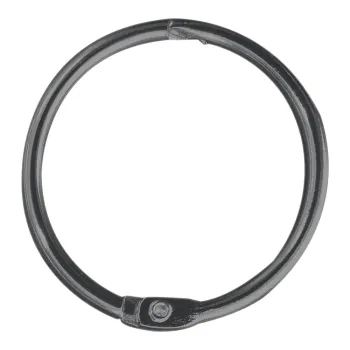 Inele pentru perdea de dus negru-mat 12 buc. Ringo Small - Spirella imagine