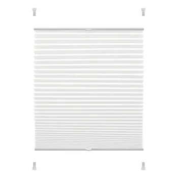 Jaluzea alba 72,5x150 cm Plise Verona Termo - Gardinia imagine