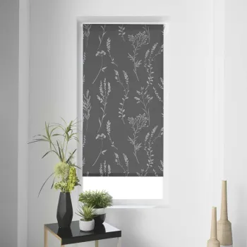 Jaluzea gri antracit din material textil 60x180 cm Forelista - douceur d'interieur imagine