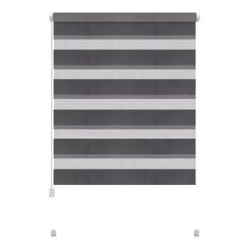 Jaluzea gri inchis zi/noapte 42,5x150 cm Zebra - Gardinia imagine