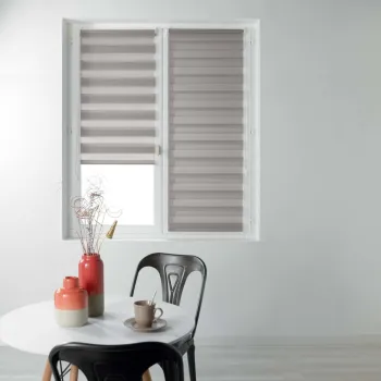 Jaluzea maro deschis zi/noapte din material textil 90x180 cm Daynight - douceur d'interieur imagine
