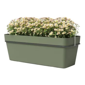 Jardiniera din plastic reciclat de agatat / de perete/cu sistem de auto-irigare 50 cm Capri - Artevasi imagine