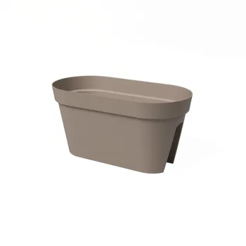 Jardiniera pentru balustrada din plastic reciclat de agatat / de perete 60 cm Capri - Artevasi imagine