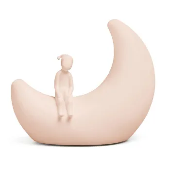 Lampa de veghe pentru copii roz-deschis Moon Shell - Cam Cam Copenhagen imagine