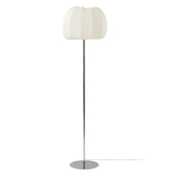 Lampadar alb/argintiu lucios din material textil (inaltime 150 cm) Pion - Jotex imagine
