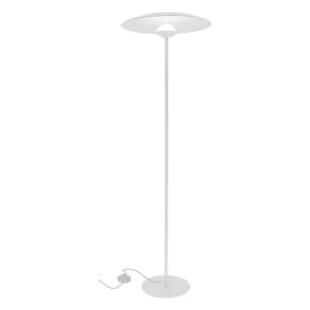 Lampadar alb LED cu abajur din metal (inaltime 140 cm) Lund - Candellux Lighting imagine