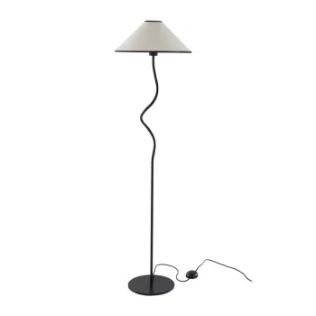 Lampadar alb/negru cu intensitate reglabila din material textil (inaltime 148 cm) Juliet - Jotex imagine