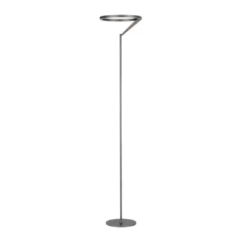 Lampadar argintiu LED cu intensitate reglabila din aluminiu (inaltime 168 cm) Tilia - Nova Luce imagine