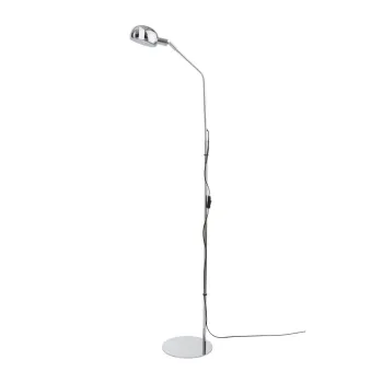 Lampadar argintiu lucios cu structura flexibila din metal (inaltime 146 cm) Lincon - Jotex imagine