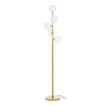 Lampadar auriu cu abajur din sticla (inaltime 156,5 cm) Balls - Bizzotto imagine