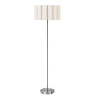 Lampadar bej/argintiu din in (inaltime 150 cm) Wattom - House Nordic imagine