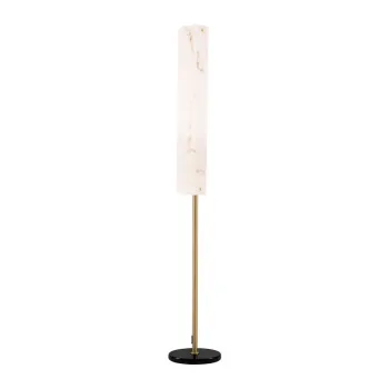 Lampadar crem/alamiu LED cu aspect de marmura (inaltime 160 cm) Aider - Nova Luce imagine