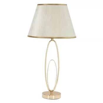 Lampadar cu o constructie aurie Mauro Ferretti Glam Flush, alb imagine