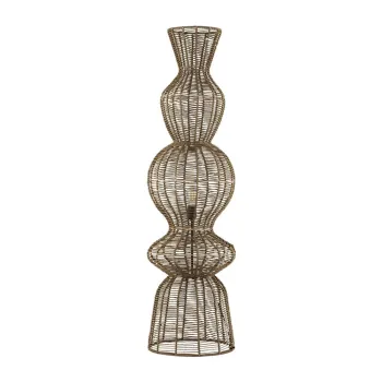 Lampadar in culoare naturala cu tapiterie din franghie (inaltime 136 cm) Breena - Nova Luce imagine