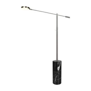 Lampadar negru/argintiu LED (inaltime 145 cm) Fiore - Trio Select imagine