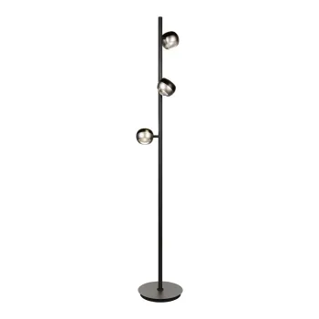 Lampadar negru/argintiu LED (inaltime 150 cm) Orbit - Trio Select imagine