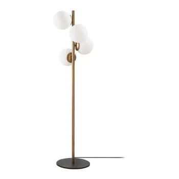 Lampadar negru/auriu cu abajur din sticla (inaltime 130 cm) Faze - Opviq lights imagine
