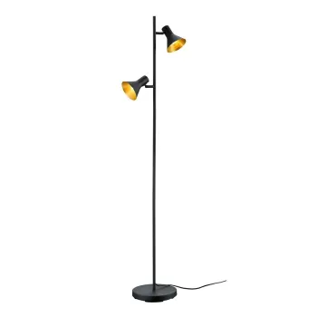 Lampadar negru cu abajur din metal (A(R)nAflE>ime 144 cm) Nina aEURReality imagine