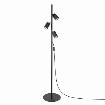 Lampadar negru cu structura flexibila din aluminiu (inaltime 155 cm) Gleam - Sollux imagine